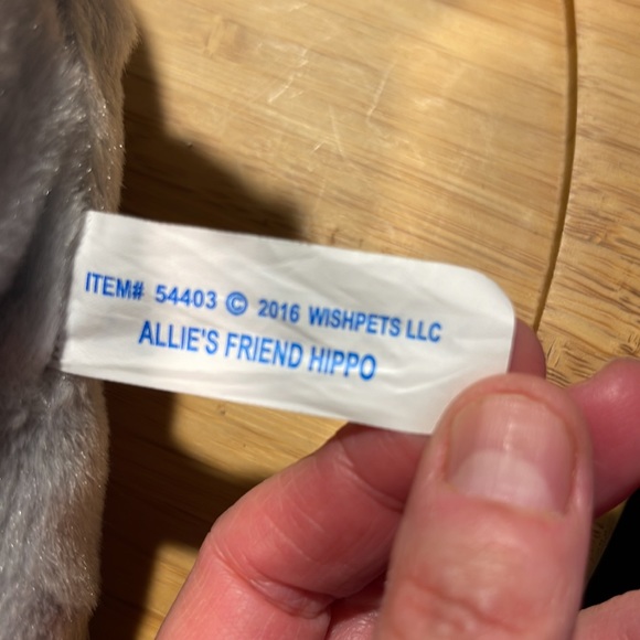 Allie’s Friends Foundation Hippopotamus Plush Wish Pets and Boyd’s Bear Hippo - Picture 6 of 16